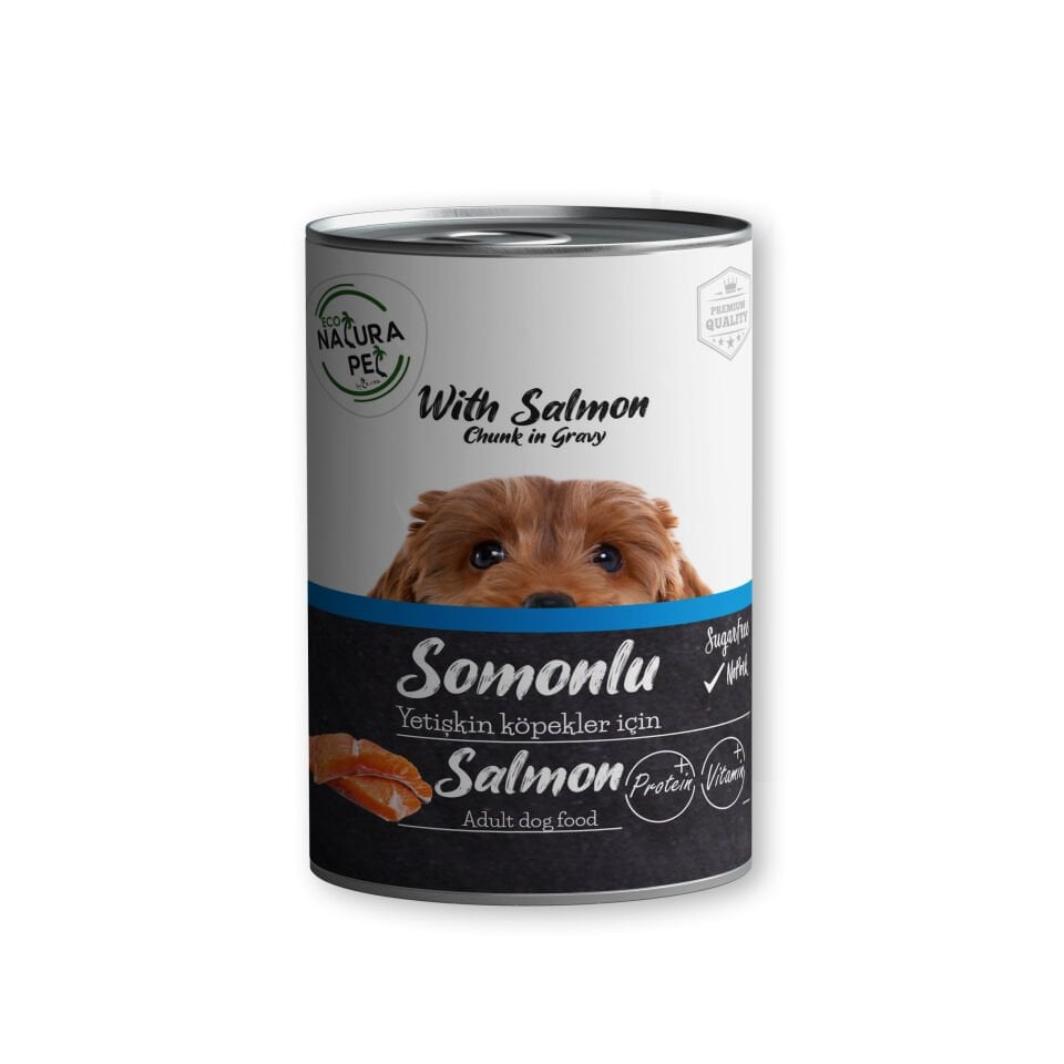 Eco Natura Pet Somonlu Yetişkin Köpek Konservesi Gravy