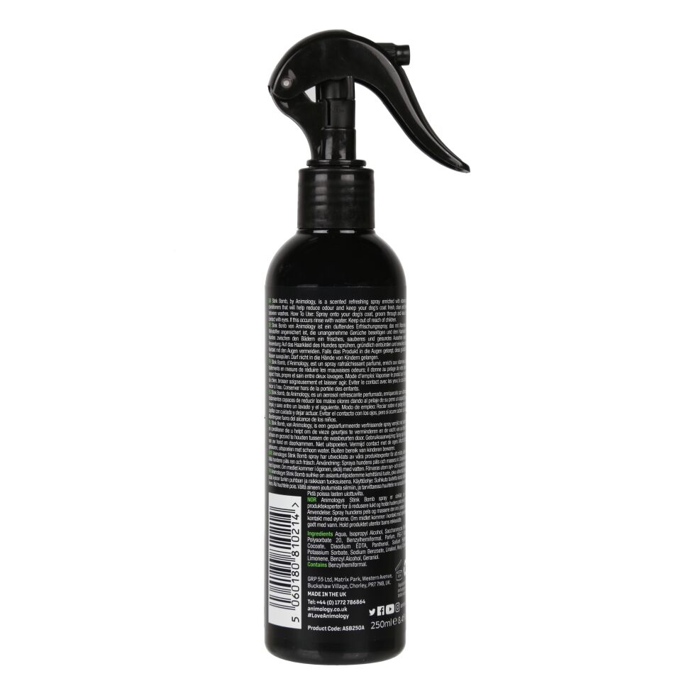 Animology Stink Bomb Spray Kötü Koku Giderici Köpek Bakım Spreyi 250 ML