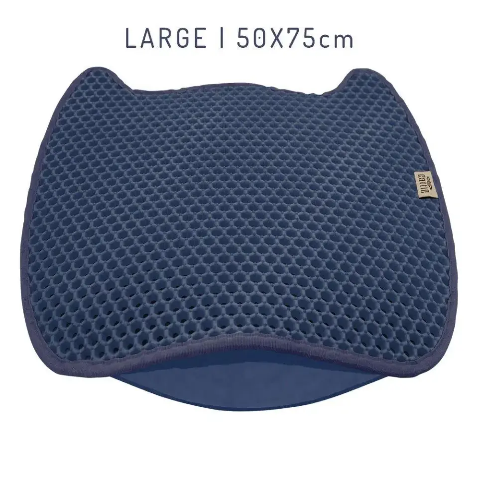 Cattie Taraklı Model Kum Toplayıcı Fonksiyonel Kedi Paspası Navy Blue - Kedi Model L Boy 50-75cm