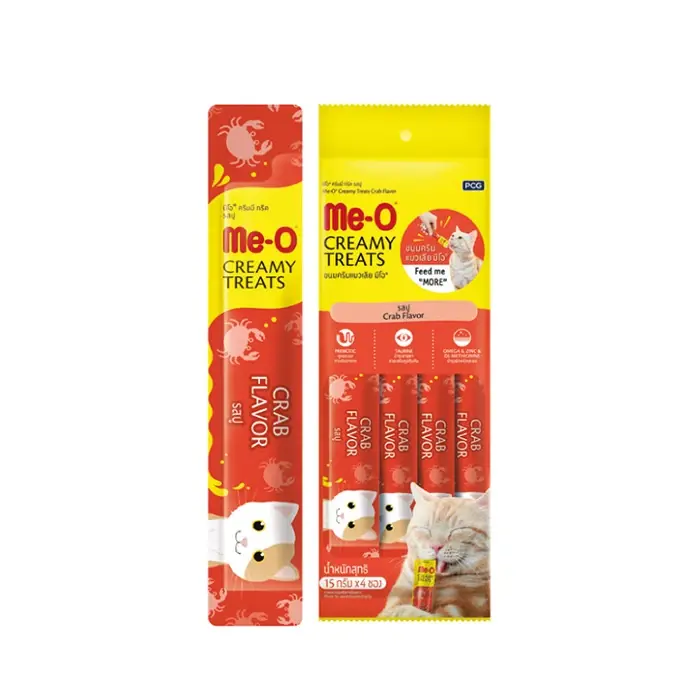 Me-o Creamy Yengeç ve Ton Balıklı Kedi Ödülü 4x15gr