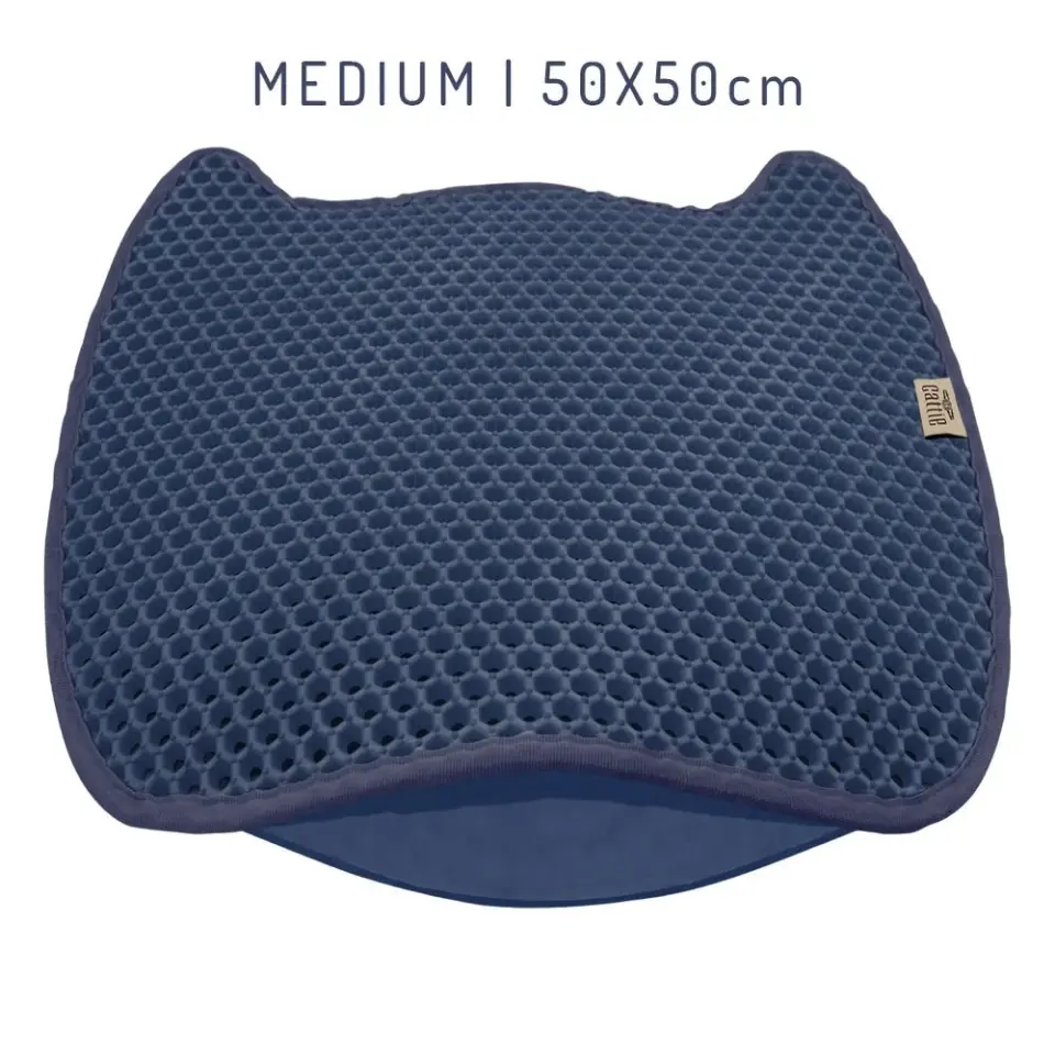 Cattie Taraklı Model Kum Toplayıcı Fonksiyonel Kedi Paspası Navy Blue - Kedi Model M Boy