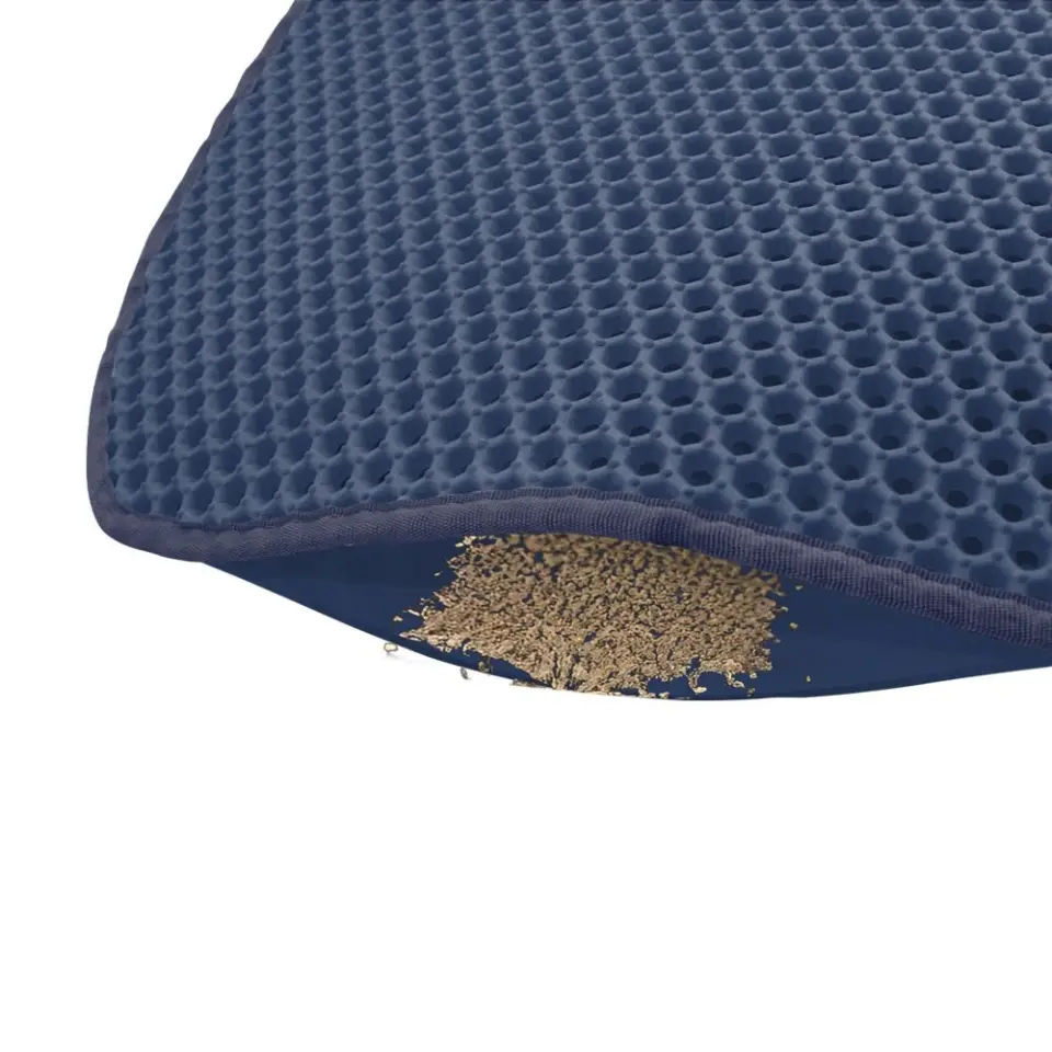 Cattie Taraklı Model Kum Toplayıcı Fonksiyonel Kedi Paspası Navy Blue - Kedi Model M Boy