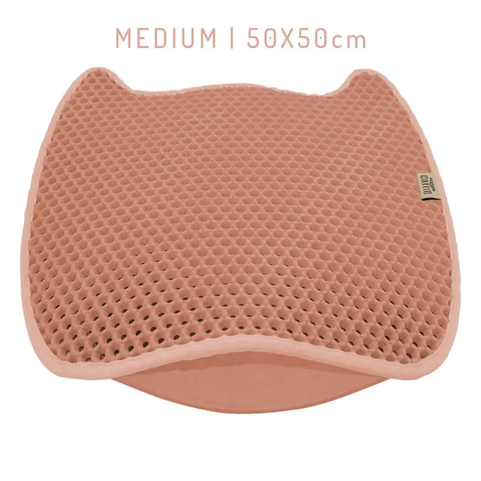 Cattie Taraklı Model Kum Toplayıcı Fonksiyonel Kedi Paspası Pink - Kedi Model M Boy