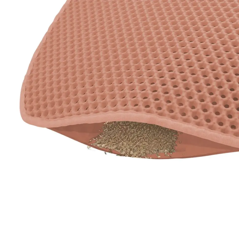 Cattie Taraklı Model Kum Toplayıcı Fonksiyonel Kedi Paspası Pink - Kedi Model M Boy