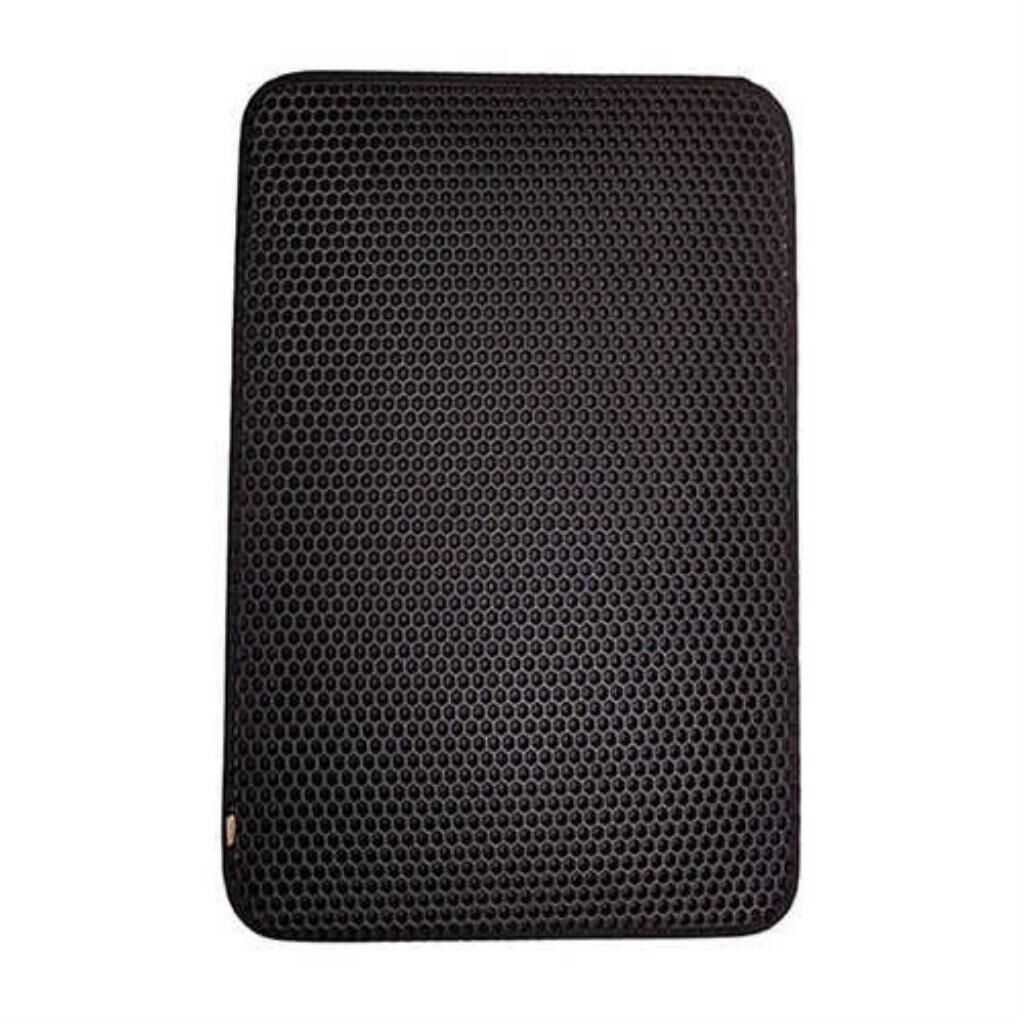 Cattie Altıgen Model Kum Toplayıcı Fonksiyonel Kedi Paspası Siyah 50×75 Cm