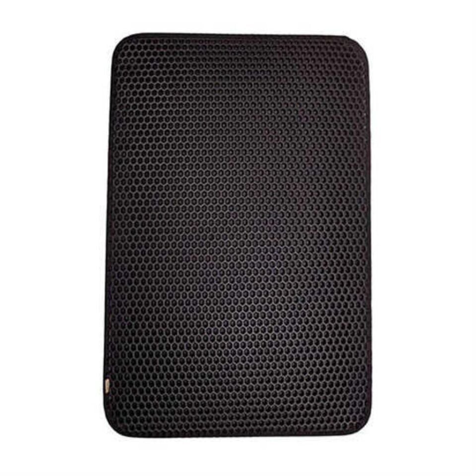 Cattie Altıgen Model Kum Toplayıcı Fonksiyonel Kedi Paspası Siyah 50×75 Cm