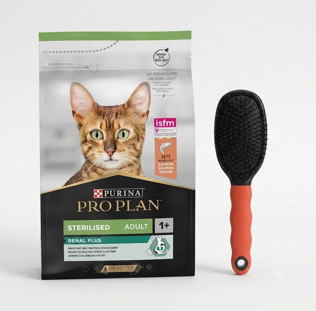 Proplan Sterilised Somonlu Yetişkin Kuru Kedi Maması 3 Kg (Tarak Hediyeli)