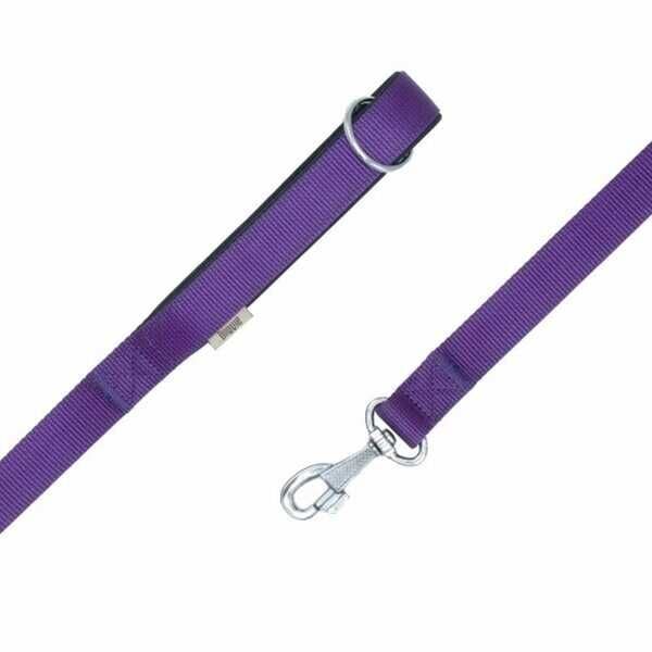 Doggie Konfor Klasik Dokuma Köpek Gezdirme Tasması Mor 2x140 Cm
