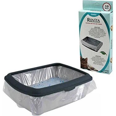 Rovita Dayanıklı Kedi Kum Kabı Torbası 55x43 cm (10 Adet)