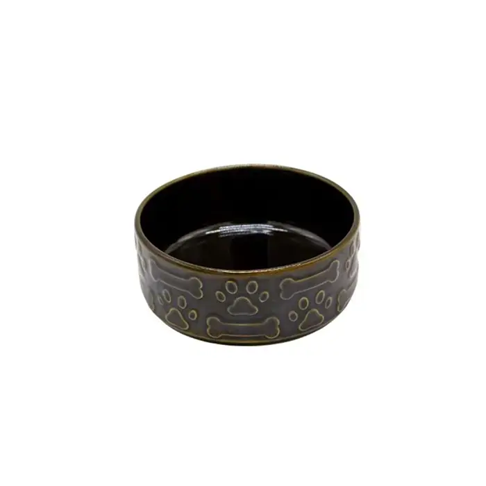 Design Seramik Mama Kabı Oksit Yeşil 12cm