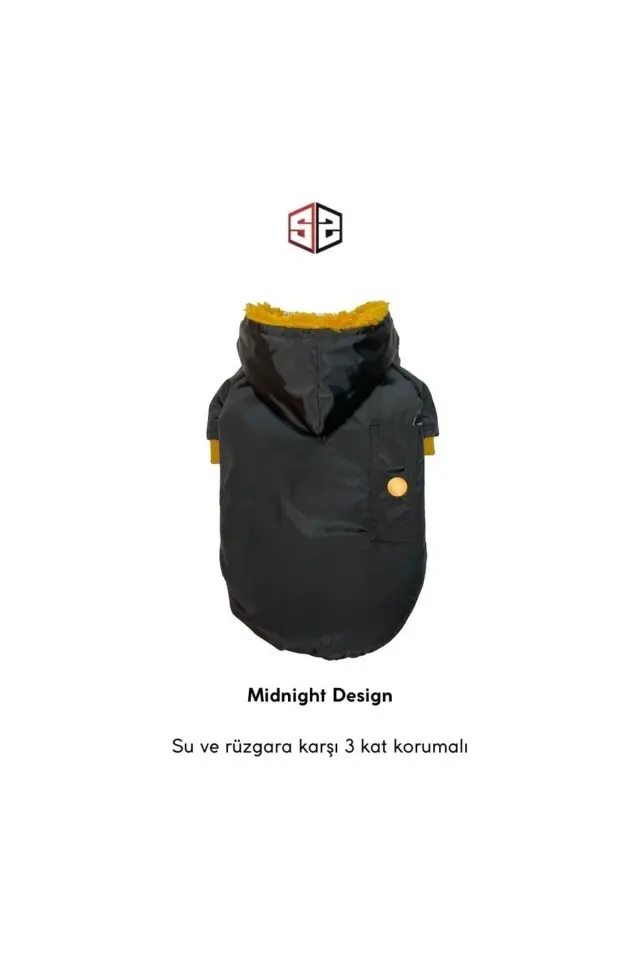 Salya Su geçirmez köpek montu, Köpek yağmurluğu Siyah