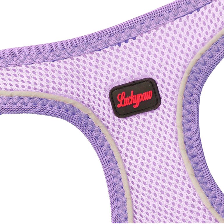 Luckypaw XSmall Lila Air-Mesh Göğüs Tasması