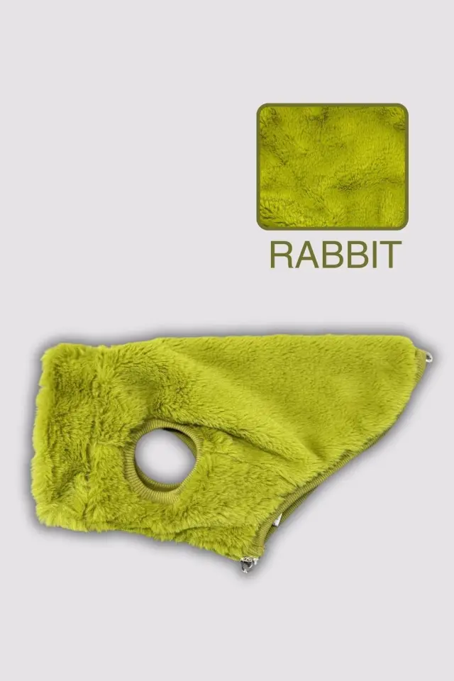 Salya Rabbit ultra soft peluş köpek kıyafeti, Yeşil