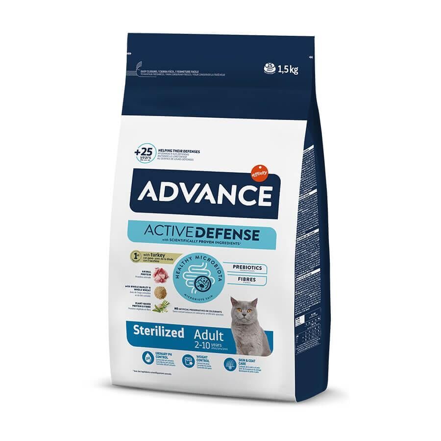 Advance Cat Sterilized Hindili Kısır Kedi Maması 1,5 kg