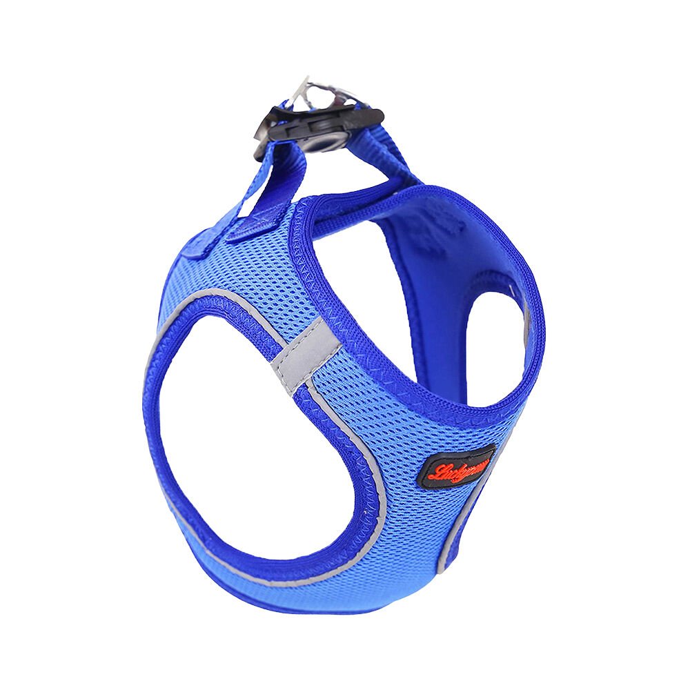 Luckypaw Large Saks Mavi Air-Mesh Göğüs Tasması