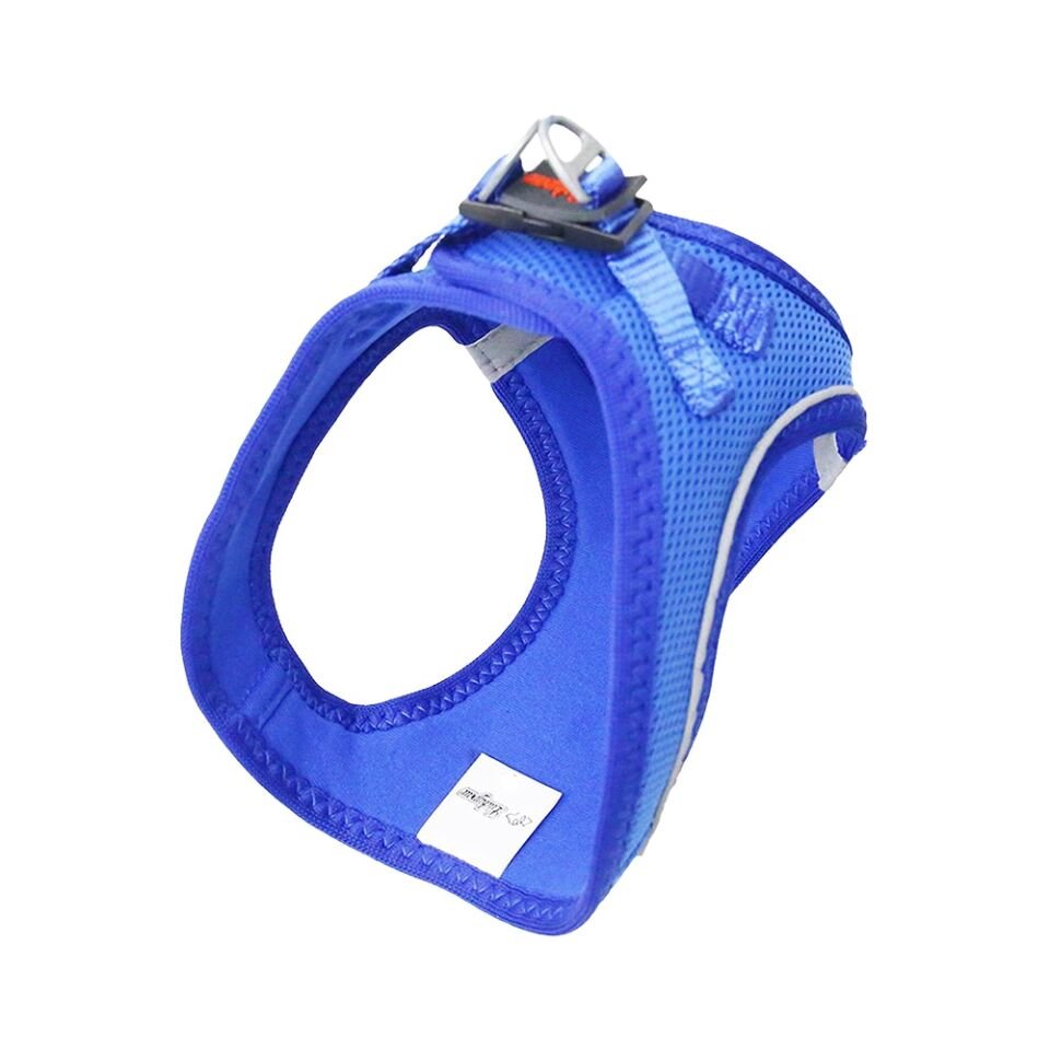 Luckypaw Large Saks Mavi Air-Mesh Göğüs Tasması