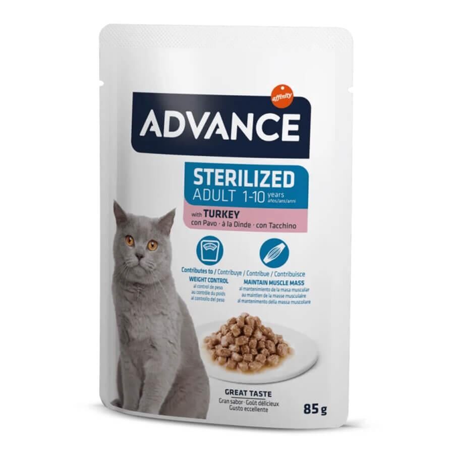 Advance Cat Sterilized Turkey Pouch Yaş Mama 85gr