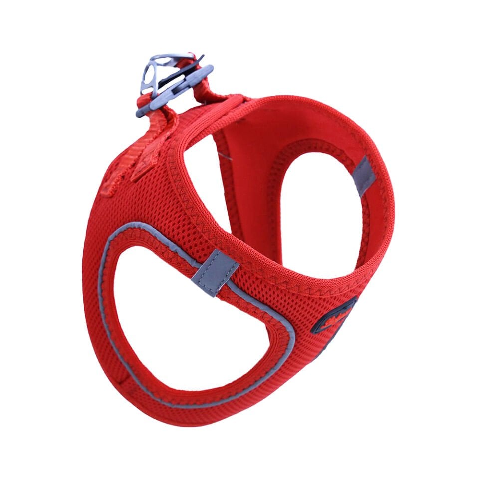 Luckypaw XXSmall Kırmızı Air-Mesh Göğüs Tasması