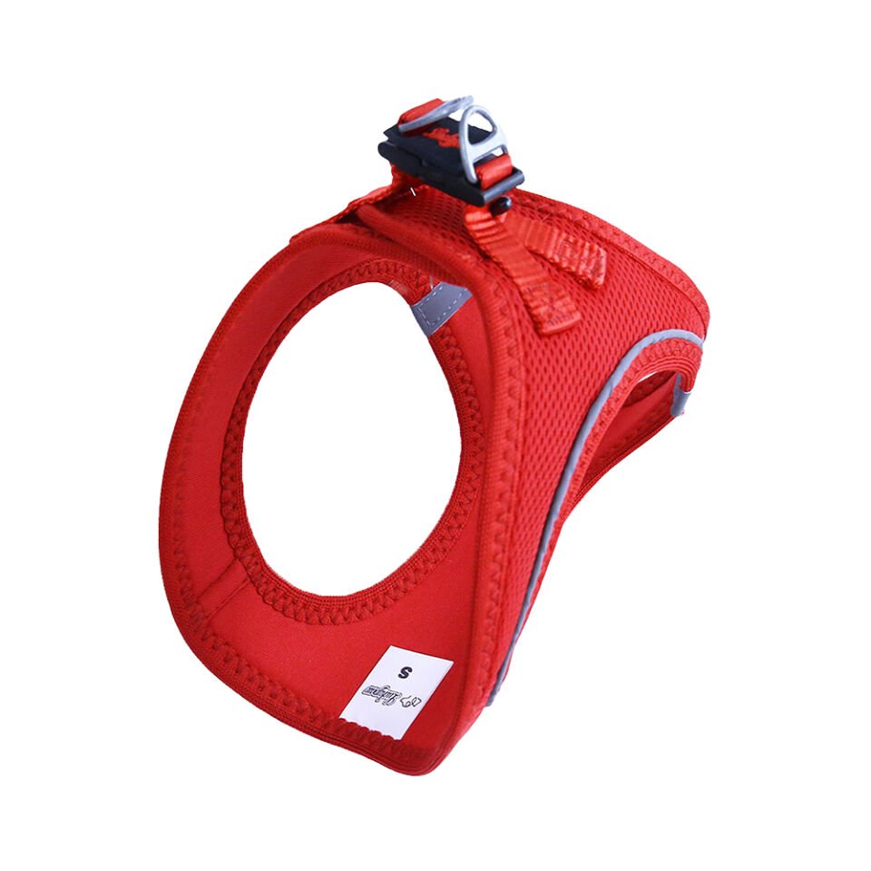 Luckypaw XSmall Kırmızı Air-Mesh Göğüs Tasması