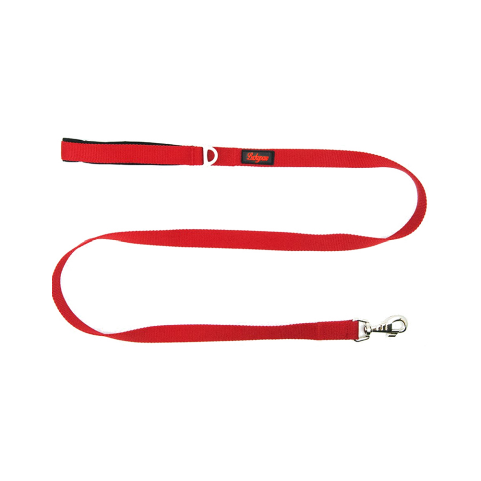 Luckypaw Kırmızı Köpek Gezdirme Kayışı (2 x 140 cm)