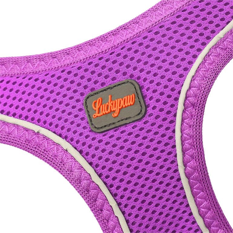 Luckypaw XSmall Mor Air-Mesh Göğüs Tasması