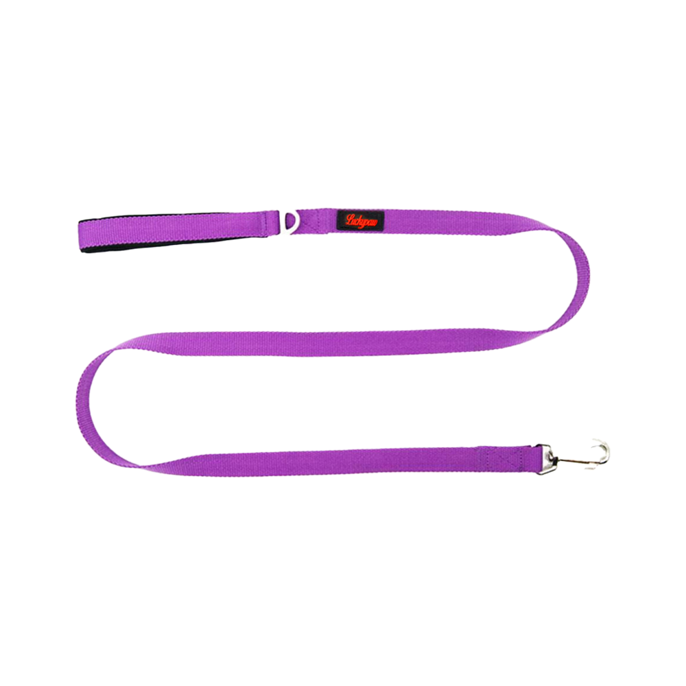 Luckypaw Mor Köpek Gezdirme Kayışı (2 x 140 cm)