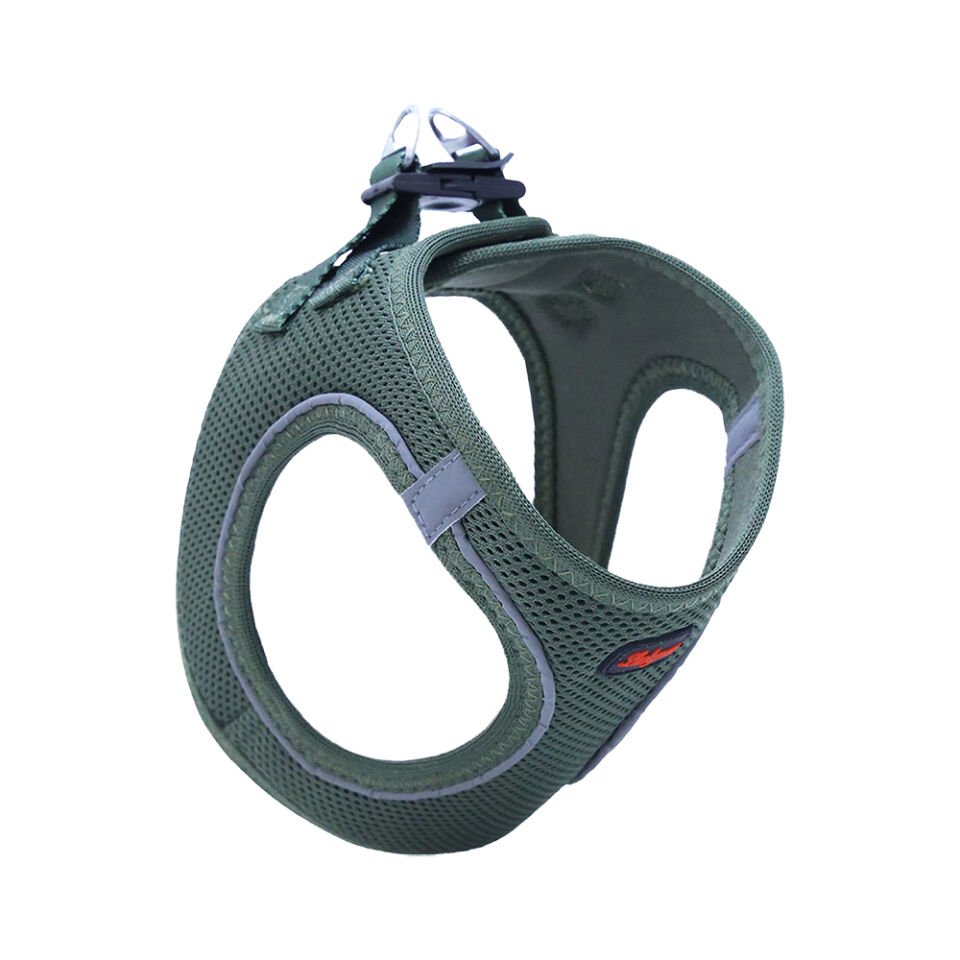 Luckypaw Small Koyu Yeşil Air-Mesh Göğüs Tasması