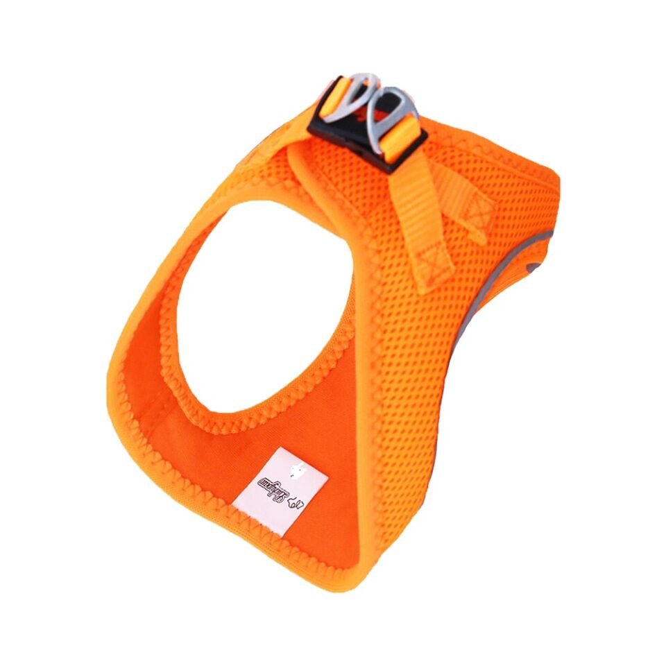 Luckypaw XSmall Neon Turuncu Air-Mesh Göğüs Tasması