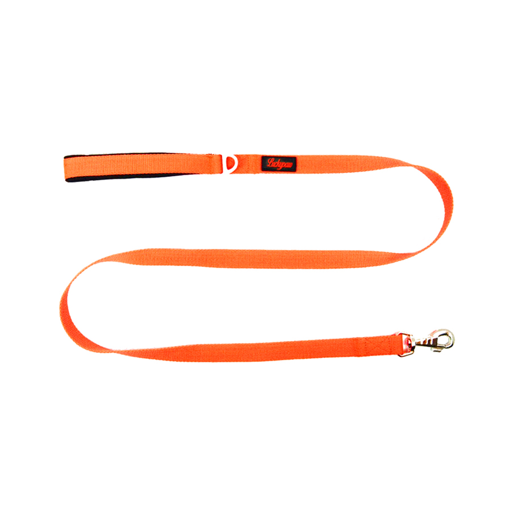 Luckypaw Neon Turuncu Köpek Gezdirme Kayışı (2 x 140 cm)
