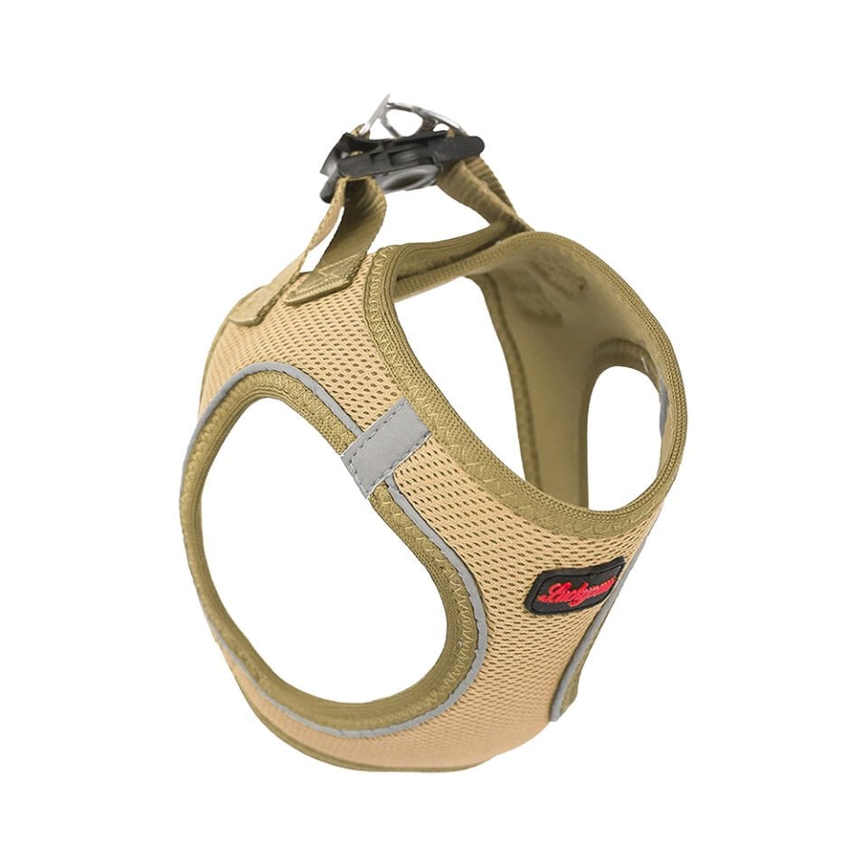 Luckypaw XXSmall Açık Kahverengi Air-Mesh Göğüs Tasması