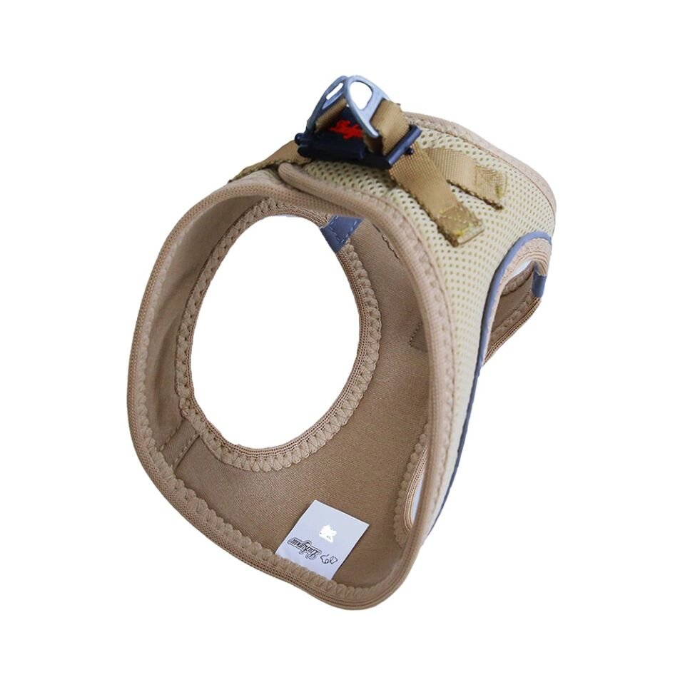 Luckypaw Small Açık Kahverengi Air-Mesh Göğüs Tasması