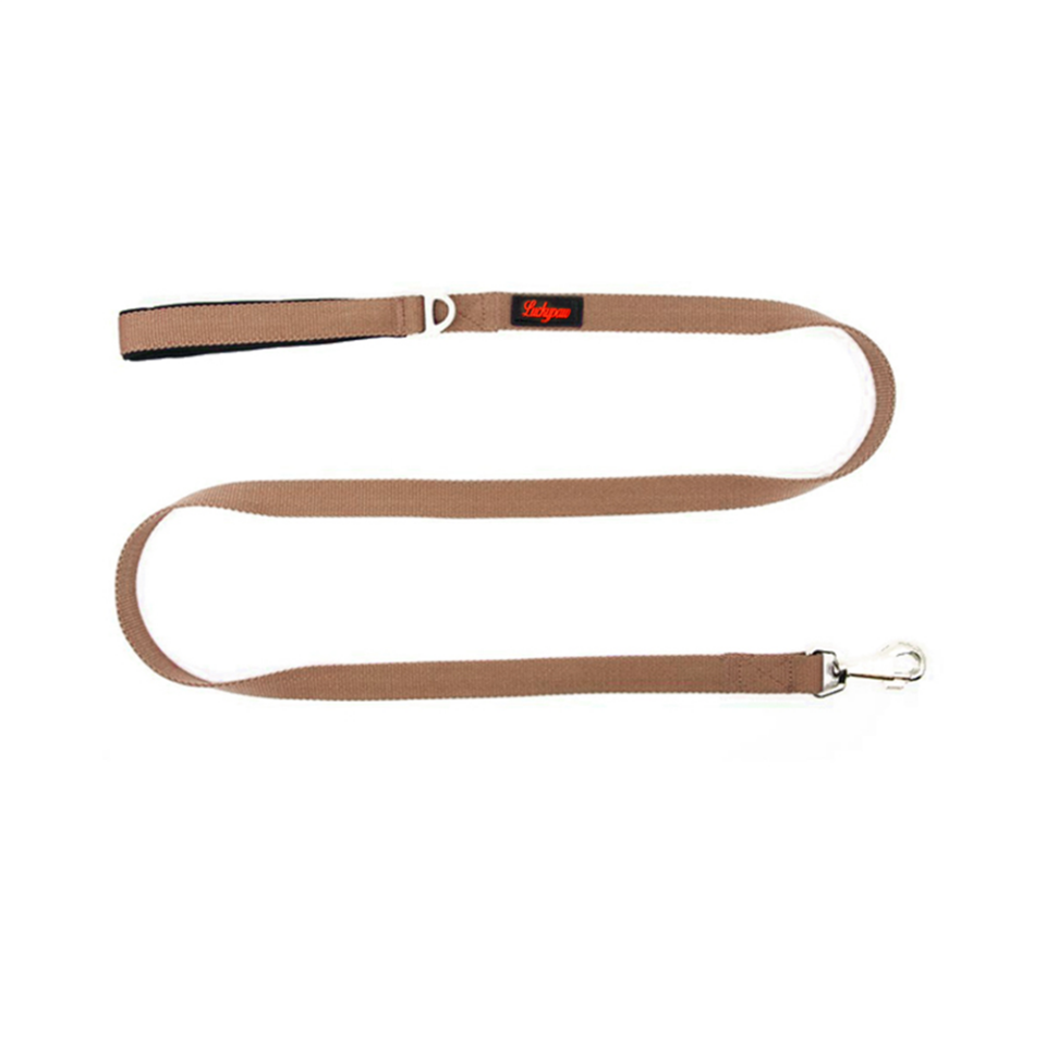 Luckypaw Açık Kahve Köpek Gezdirme Kayışı (2 x 140 cm)