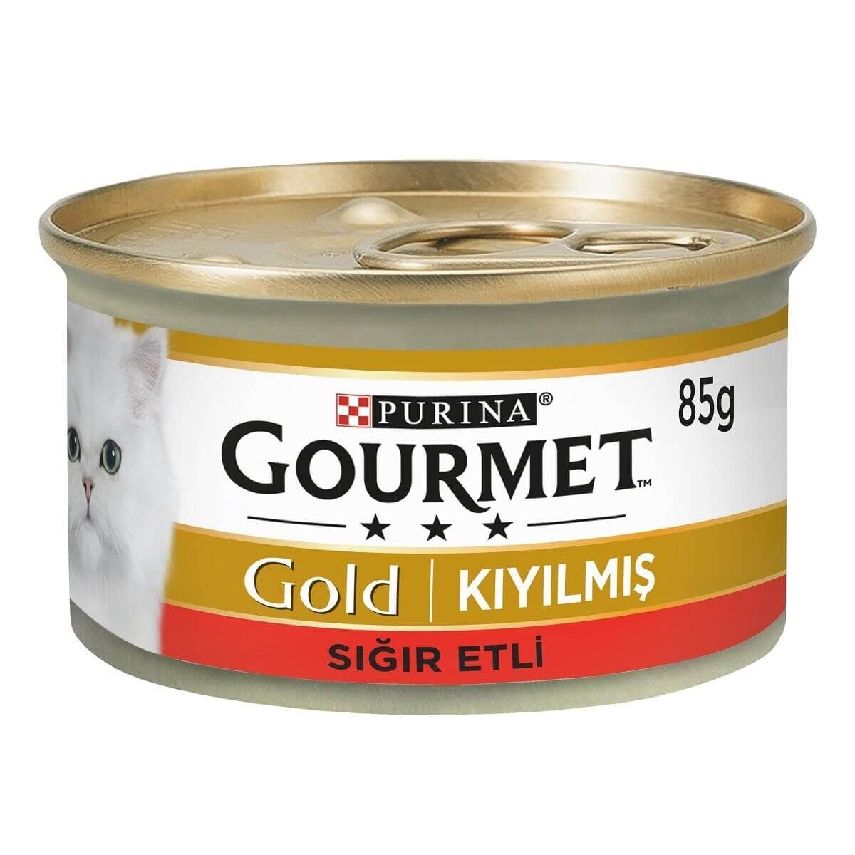 Gourmet Gold Kıyılmış Sığır Etli Kedi Konservesi 85 Gr