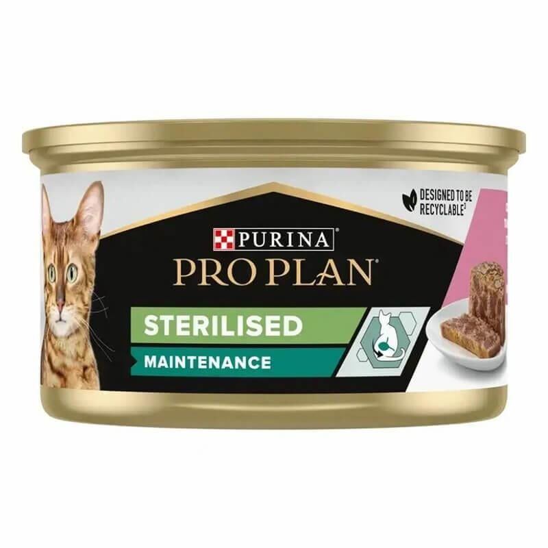 Proplan Sterilised Somonlu Yetişkin Kedi Konservesi 85 gr