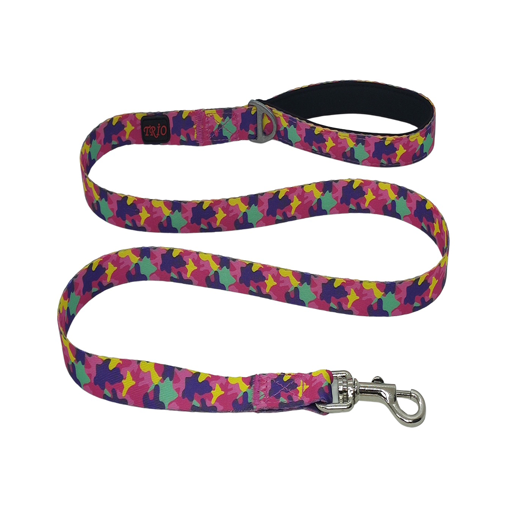 Luckypaw Rose Desenli Kedi ve Köpek Gezdirme Kayışı (130 x 2 cm)