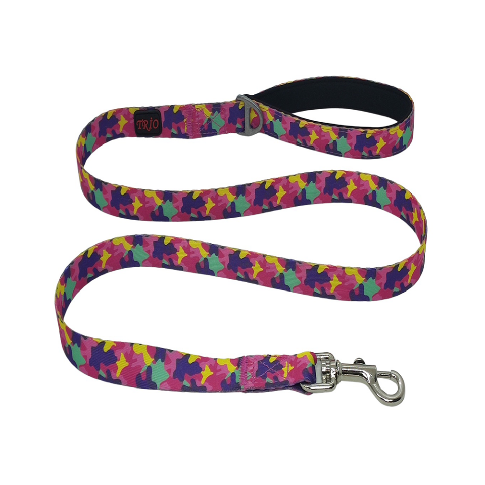 Luckypaw Rose Desenli Kedi ve Köpek Gezdirme Kayışı (130 x 2 cm)