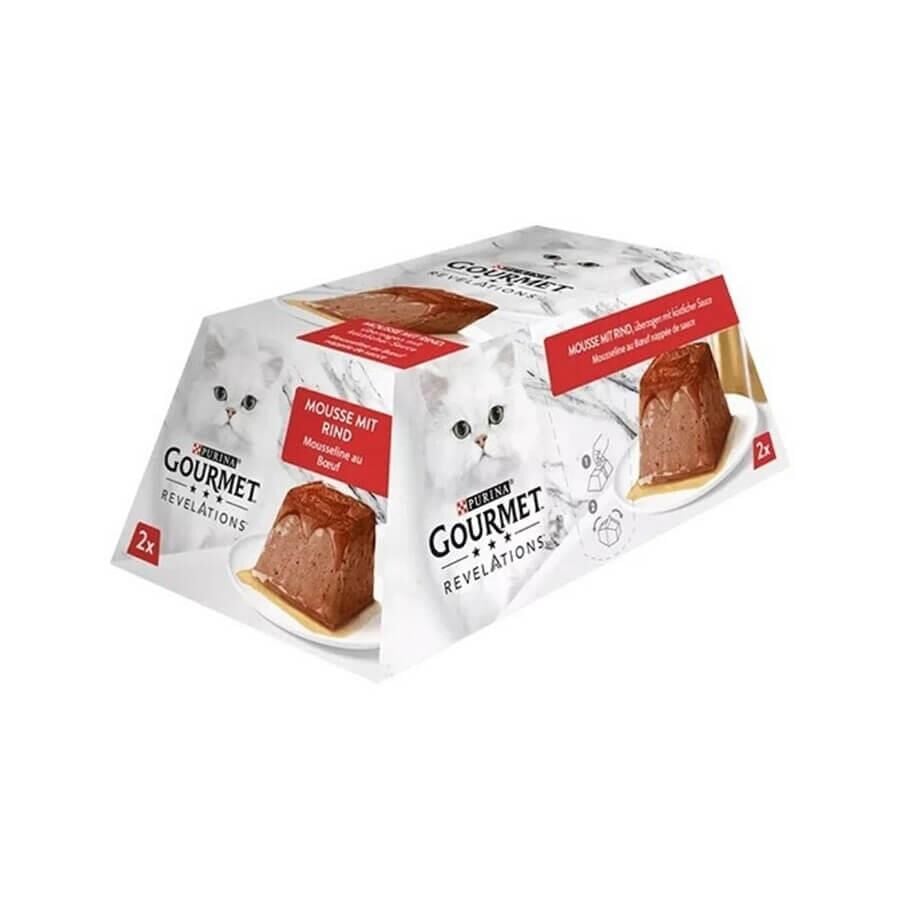 ProPlan Gourmet Revelations Biftekli Kedi Konservesi 2x57gr