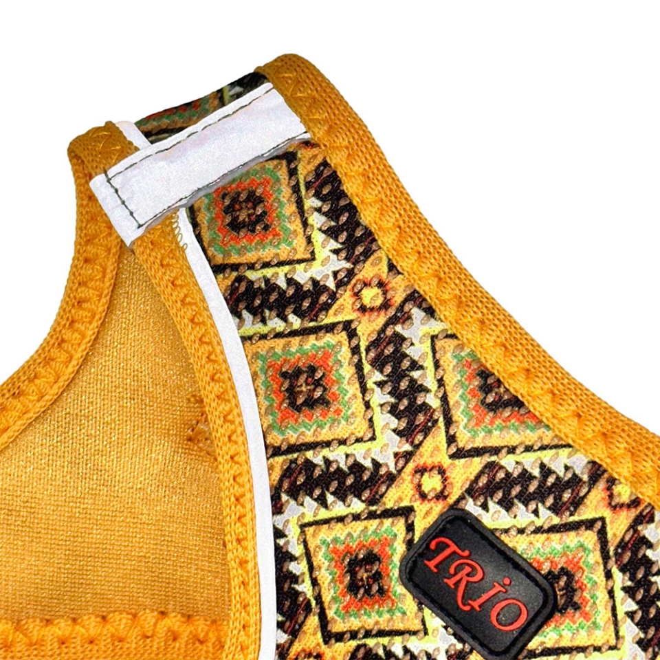 Luckypaw Trio Air-Mesh Ethnic Kedi ve Köpek Göğüs Tasması (2XS)