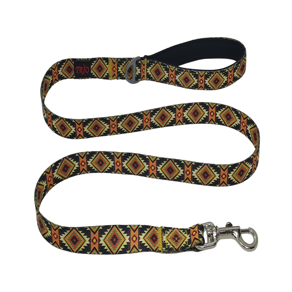 Luckypaw Etnik Desenli Kedi ve Köpek Gezdirme Kayışı (130 x 2 cm)