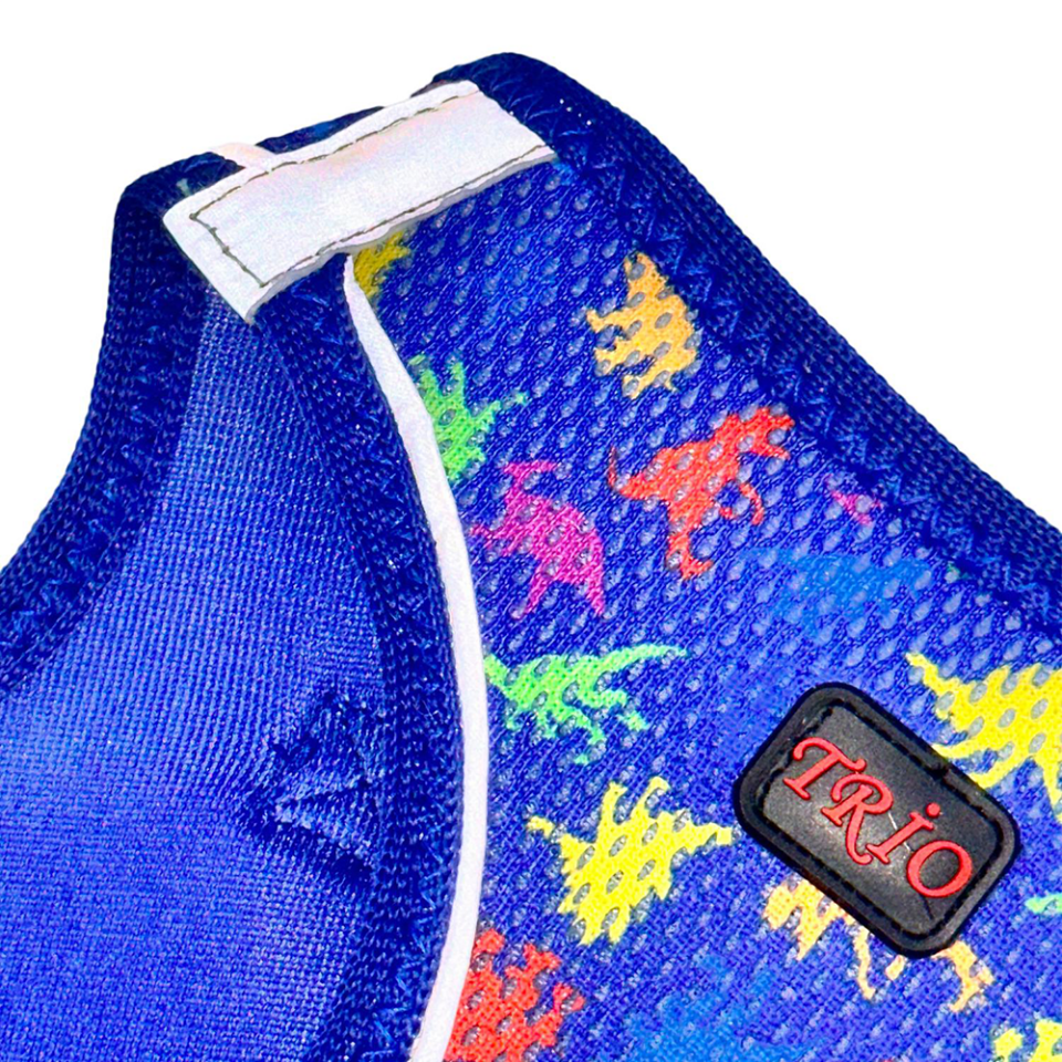 Luckypaw Air-Mesh Dino Kedi ve Köpek Göğüs Tasması (2XS)