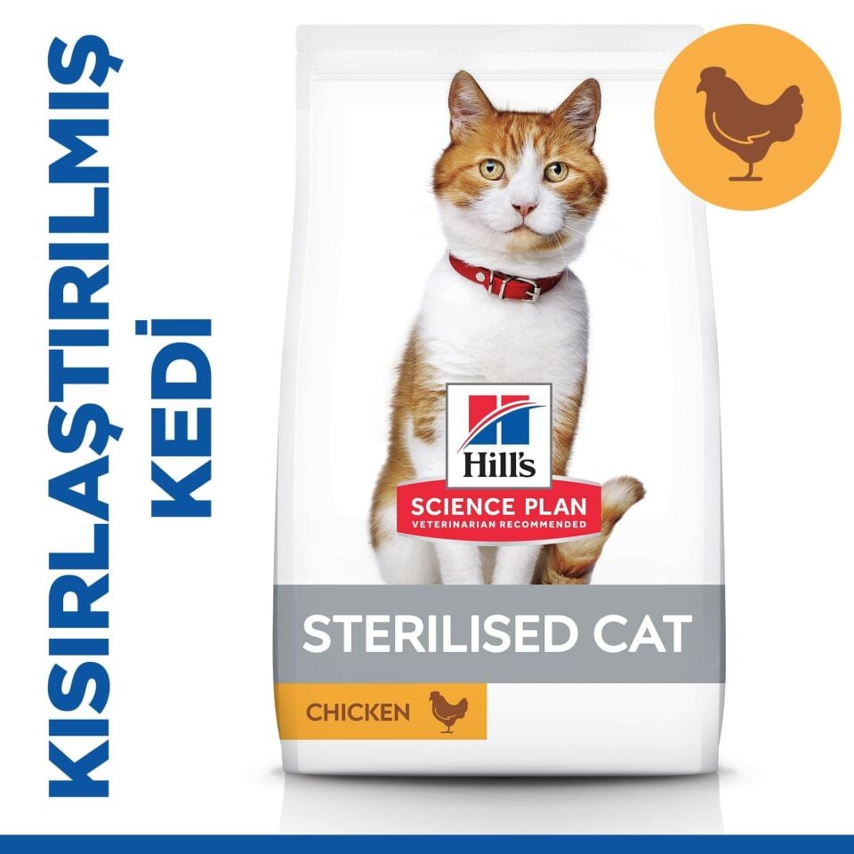 Hills Science Plan Kısırlaştırılmış Tavuklu Kedi Maması 1.5 Kg