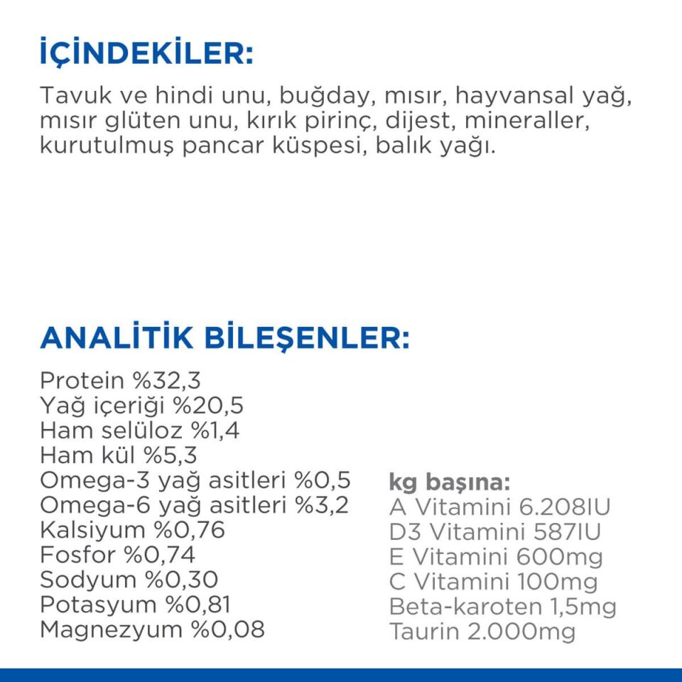 Hills Adult Chicken Tavuklu Yetişkin Kuru Kedi Maması 1.5 Kg