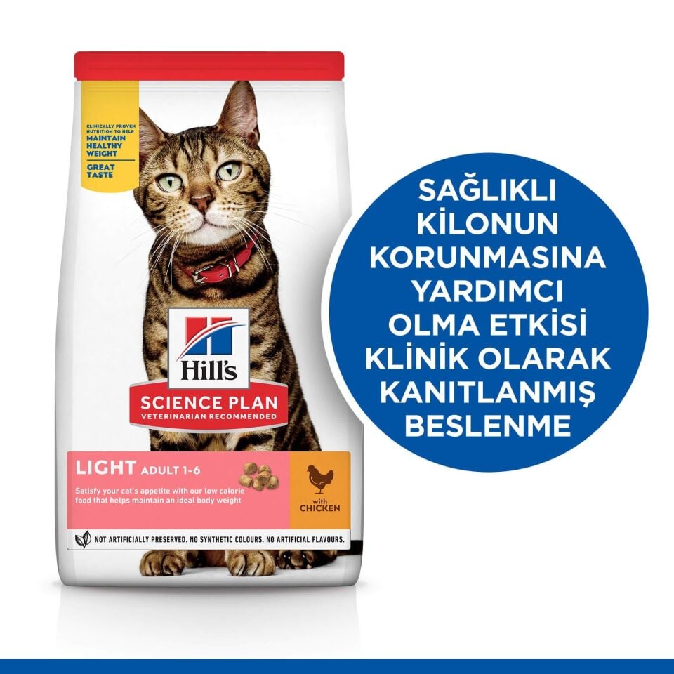 Hills Feline Light Yetişkin Kuru Kedi Maması 1.5 Kg