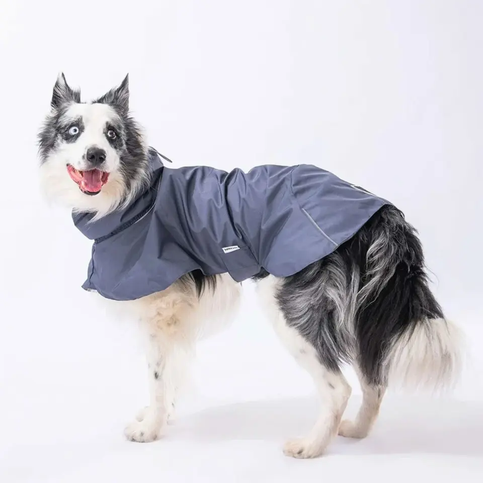 PawStar Koyu Gri Colombia Büyük Irk Yağmurluk