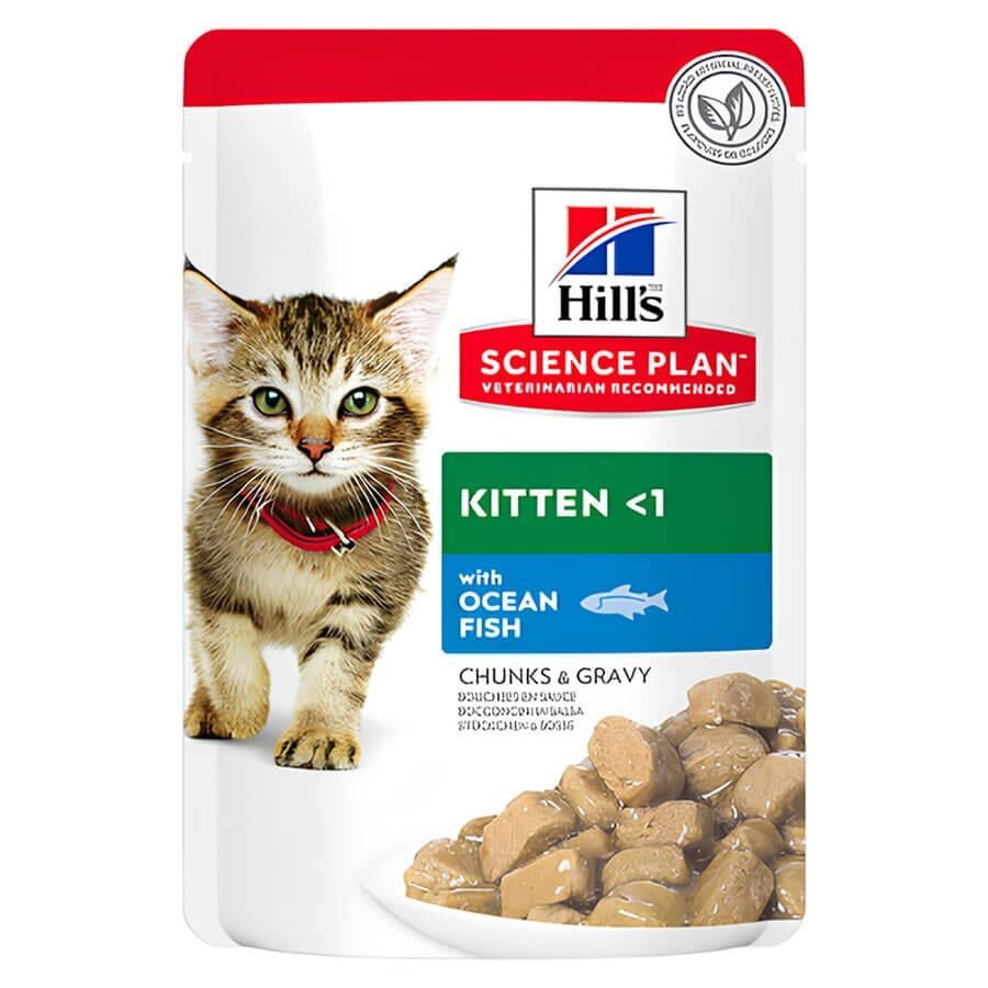 Hills Chunks & Gravy Kitten Balıklı Yavru Kedi Konservesi 85 gr