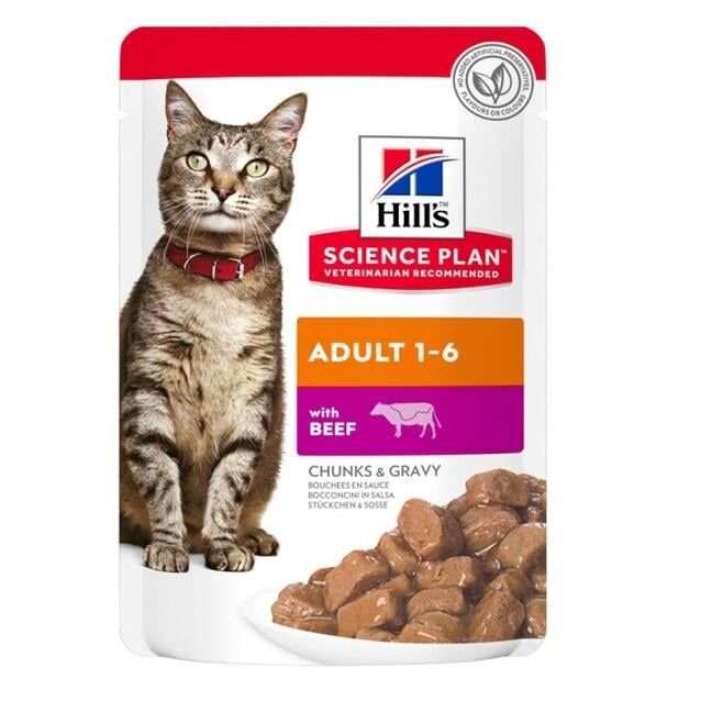 Hills Chunks & Gravy Biftekli Kedi Konserve Maması 85 Gr