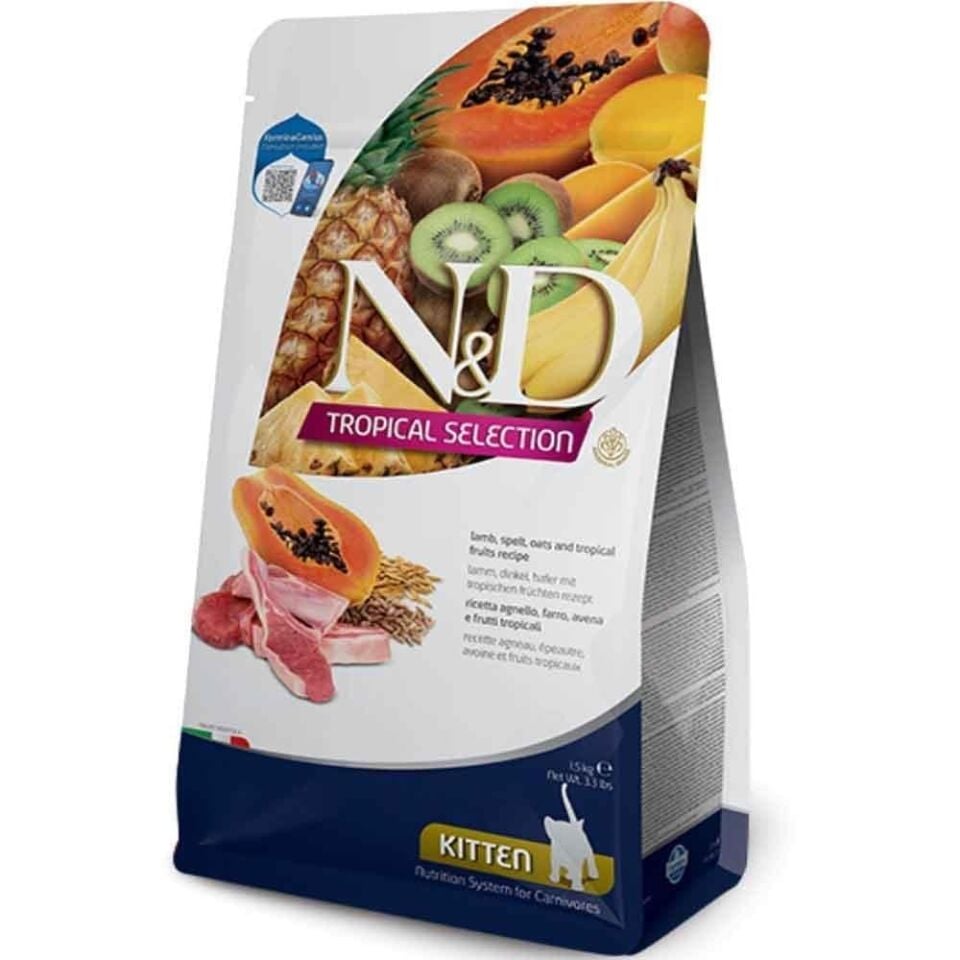N&D Tropical Kuzulu Yavru Kedi Maması 1.5 Kg