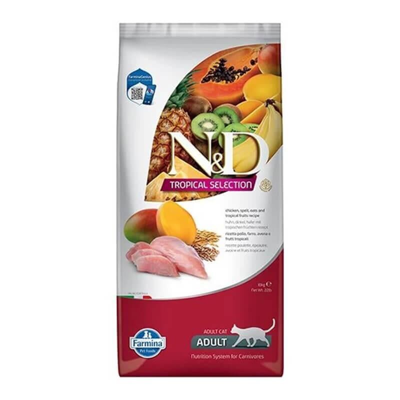 N&D Tropical Tavuklu Yetişkin Kedi Maması 1.5 kg