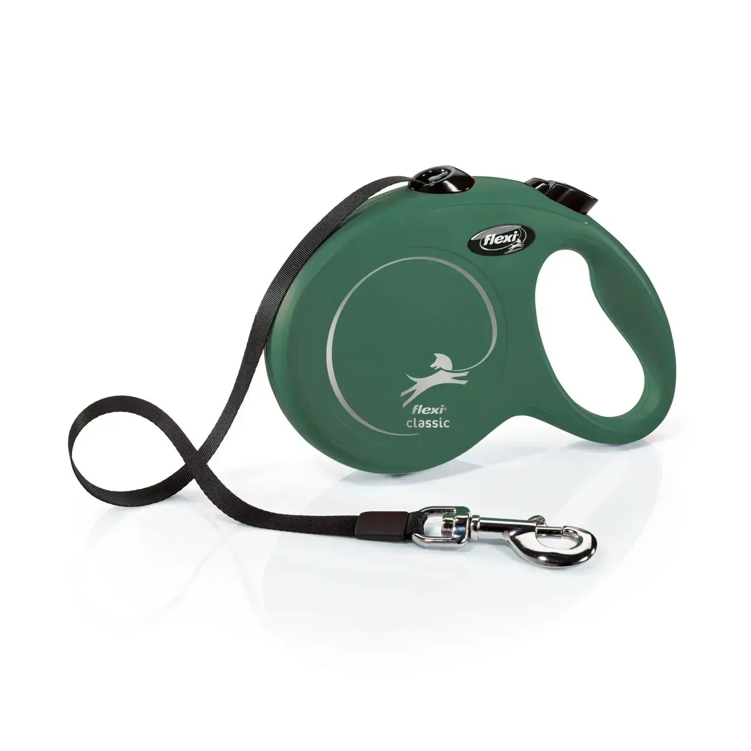 Flexi New Classic Şerit Otomatik Köpek Gezdirme Tasması Small Yeşil 5 Mt