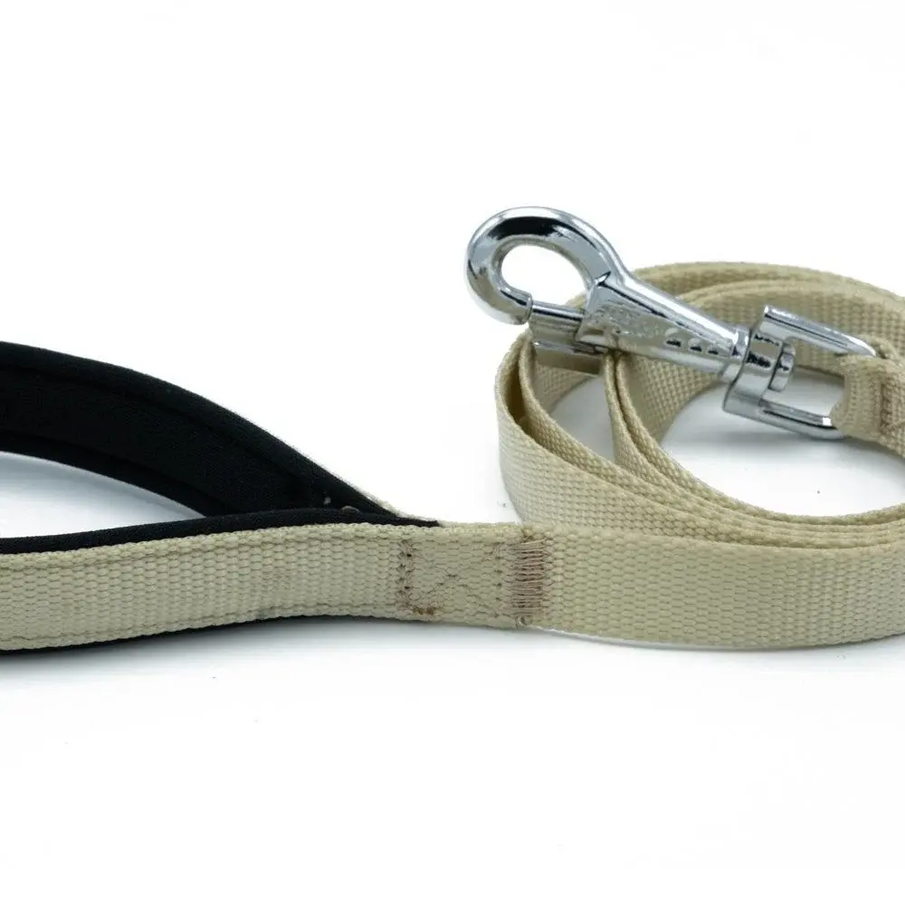 Doggie Konforlu Dokumadan El Yapımı Köpek Gezdirme Kayışı 2x140cm - Khaki